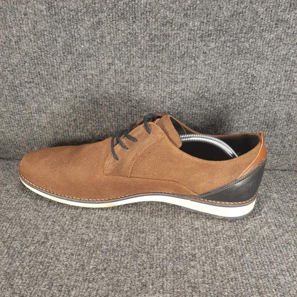 Bull Boxer Leather Lace Up Shoes Mens Size US 12 EU 45 Brown Casual Oxfords